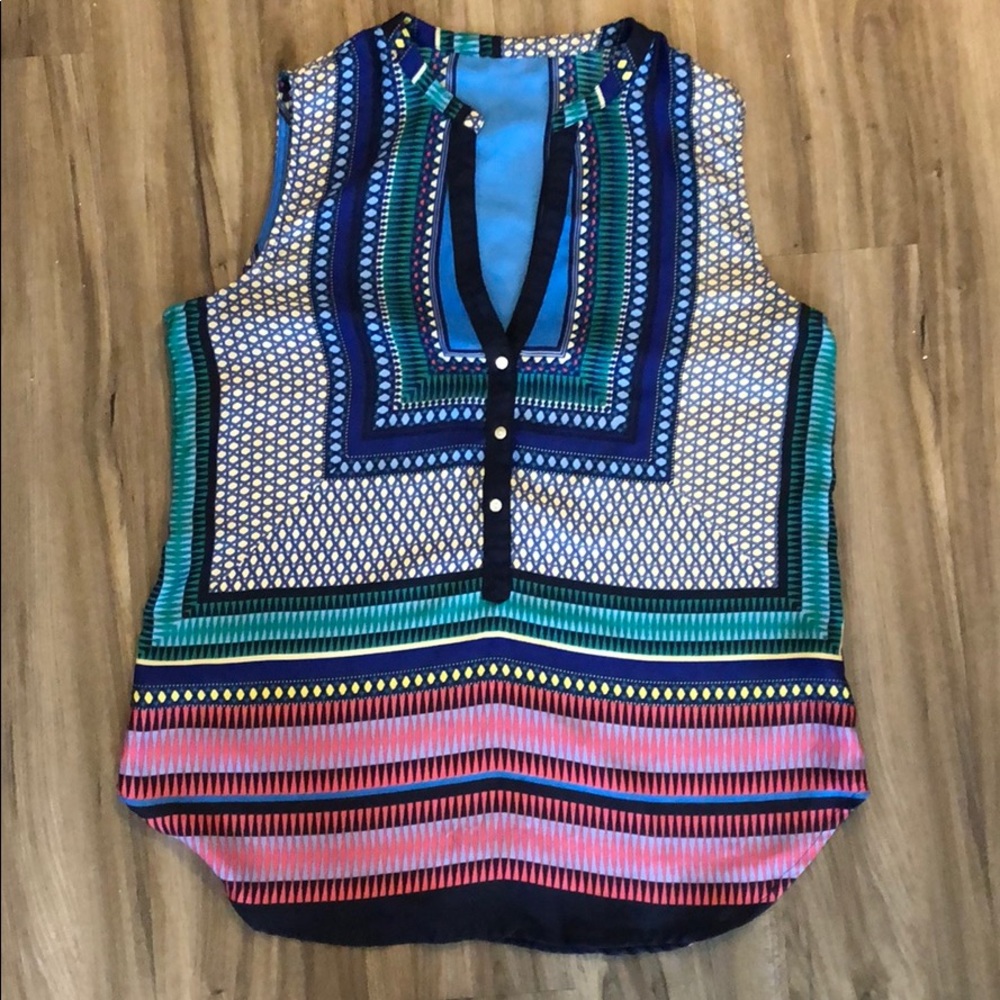 Boho-Chic tunic sleeveless blouse